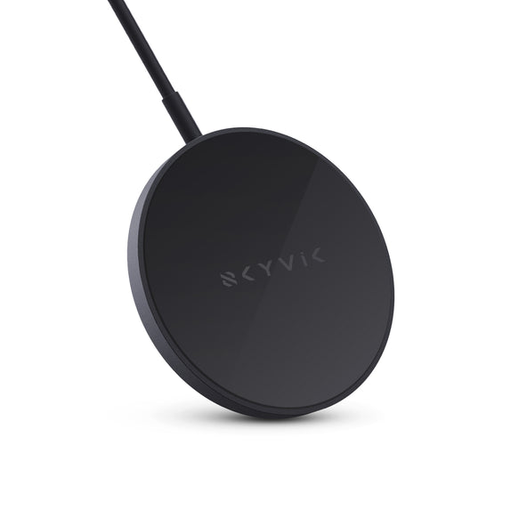 SKYVIK Beam Tap Magsafe Compatible 15W Fast Wireless Charging Pad For IPhone 12 13 And 14 Series - Black